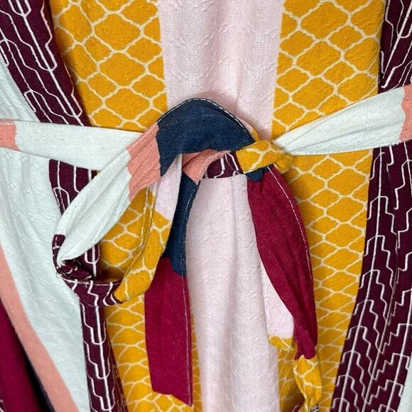 Lane Bryant Ruffle-Sleeve Fit & Flare Dress - Stripe size 24 knee length - Picture 13 of 14